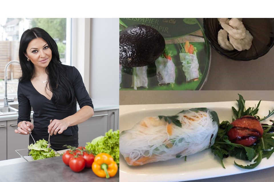 Oxis Sommerrolle, Rezepte, Ernährung, abnehmen, Fitness Model Oxana