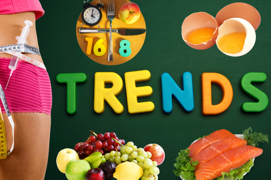 alle Diät Trends 2024 als Kollage