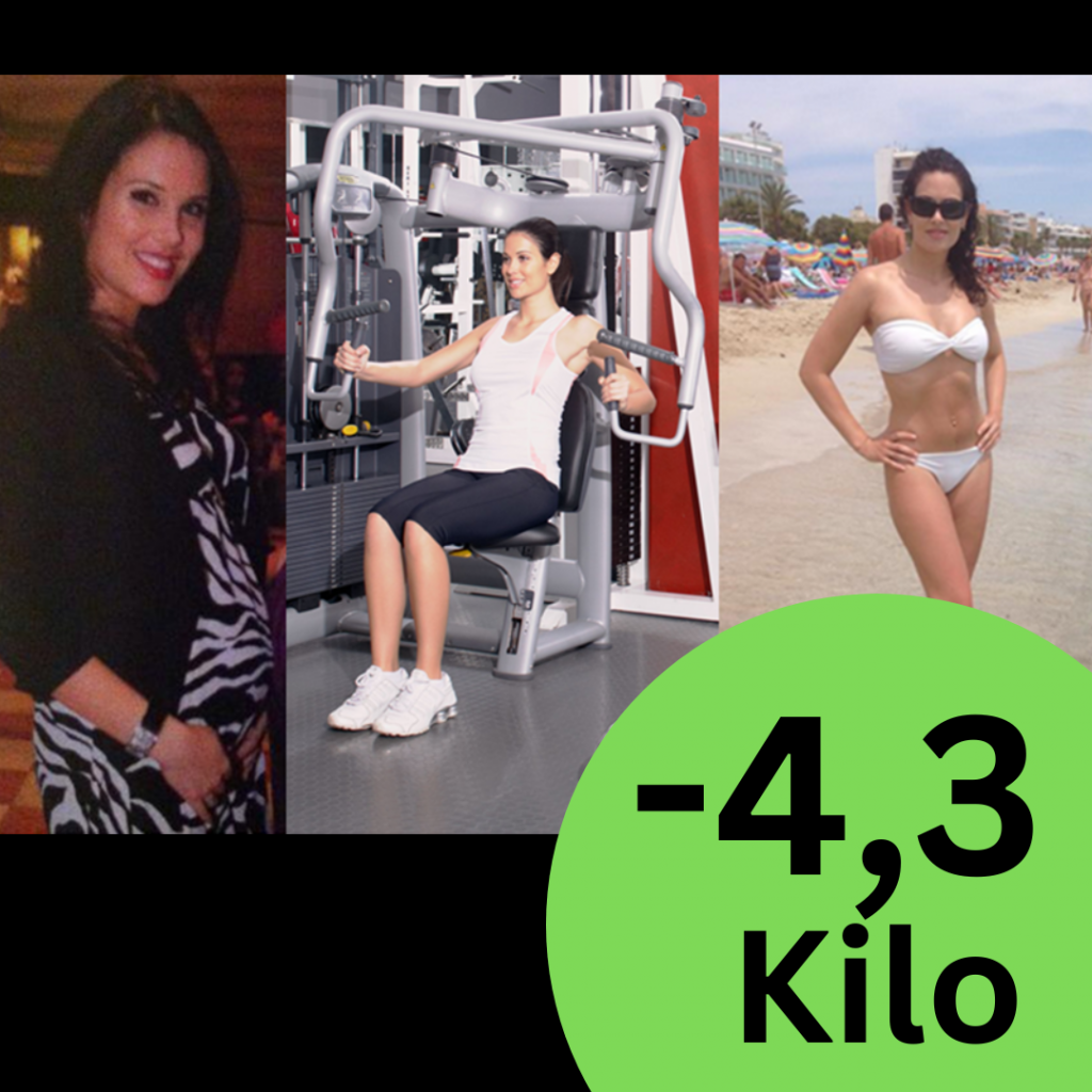 Online Abnehmprogramm, Giuliana hat über 4 Kilo verloren im Abnehmprogramm