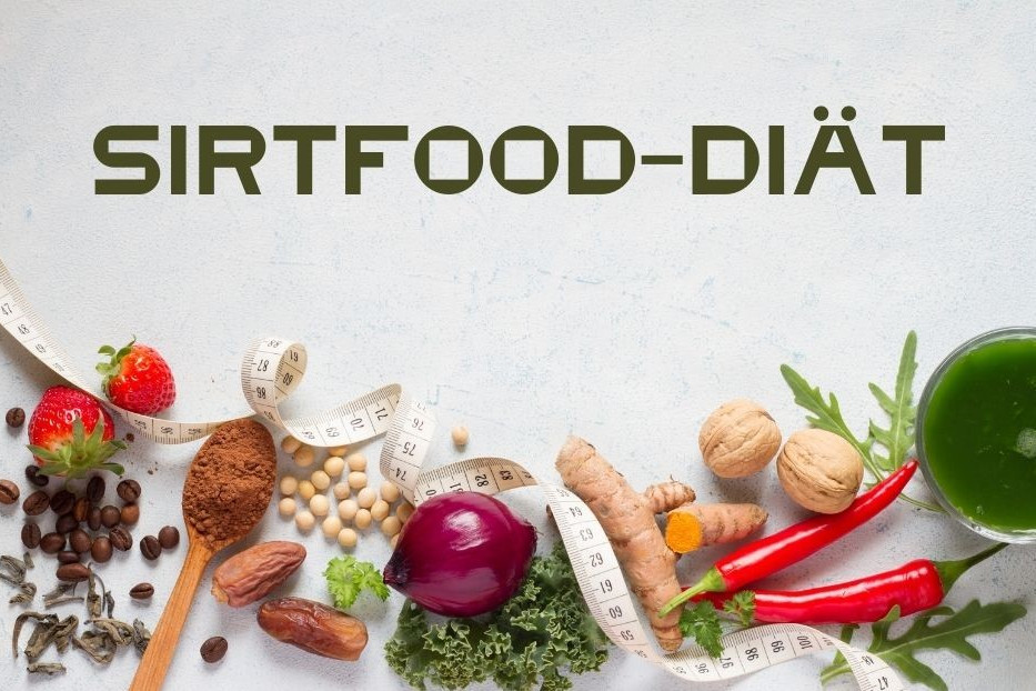Sirtfood-Diät dargestellt von entsprechenden Lebensmitteln